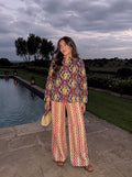 Ikat & Chevron Printed Co-ord Set
