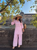 Pink & White Striped Co-ord Set
