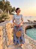 Floral Block Printed Skirt Co-ord Set